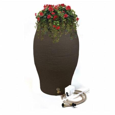 EMSCO GROUP Flat-Sided Rainwater Urns - Brown 2234-1